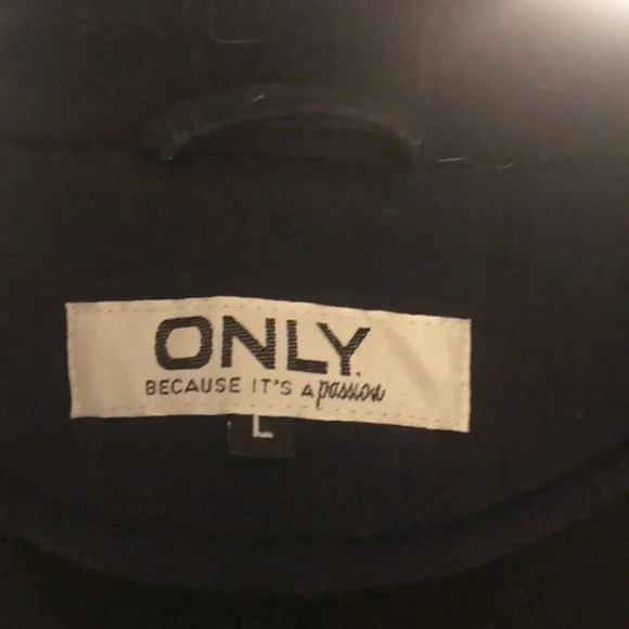 ONLY NWOT Jersey Biker Jacket,  Size L - Picture 6 of 6